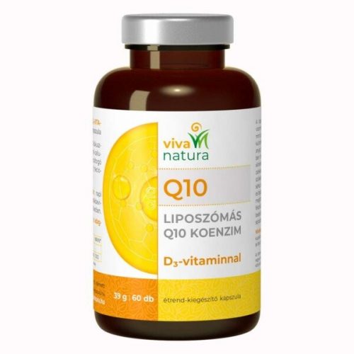 Liposzómás Q10 kapszula D3 vitaminnal, 60 db, Viva Natura 