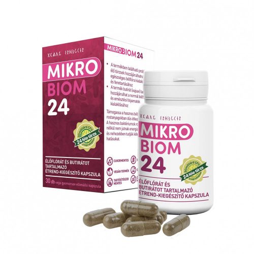 MikroBiom24 élőflórás étrend-kiegészítő kapszula, Hymato, 30 kapszula